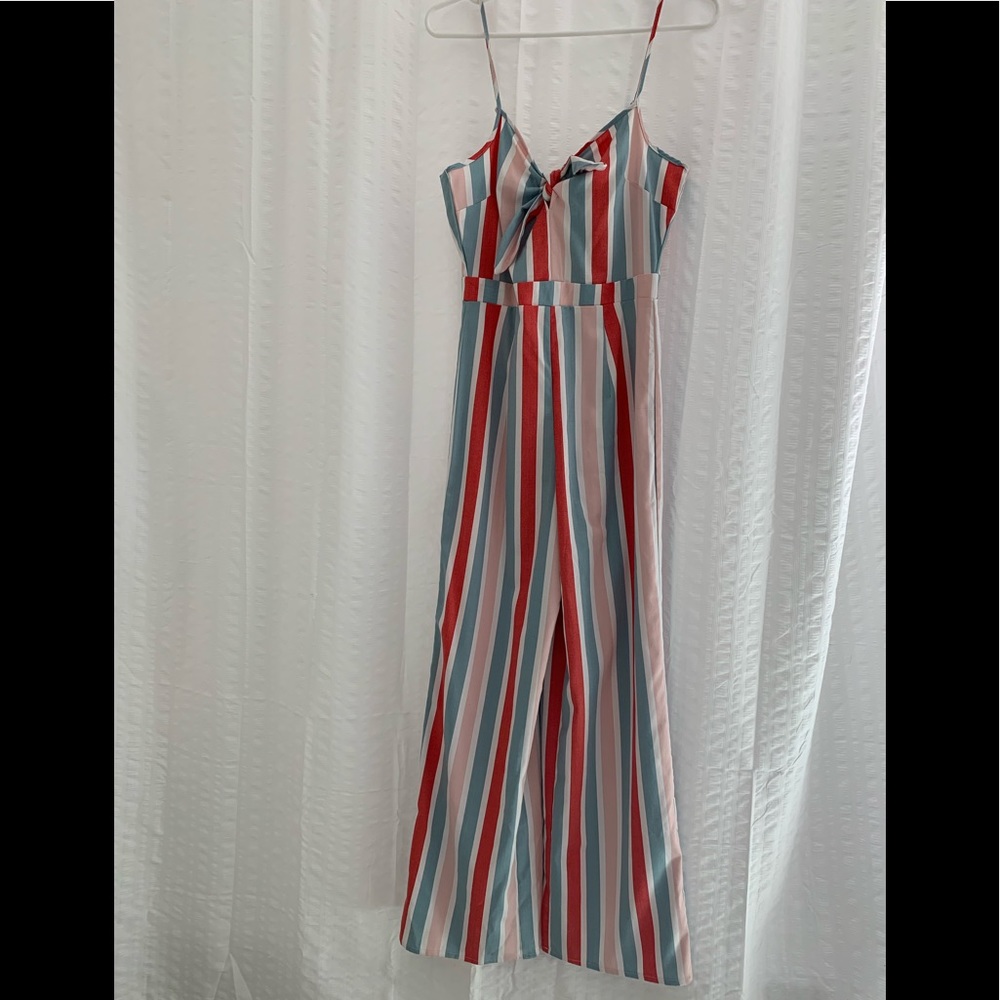 Striped jumpsuit